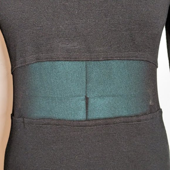 City Sites Mesh Panel Sheath Dress. Size M. - Picture 3 of 12